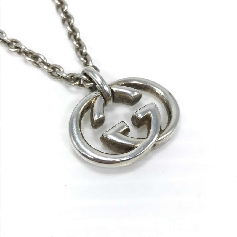 【中古品】【メンズ】 GUCCI グッチ INTERLOCKING G NECKLACE インターロッキング G ネックレス アクセサリー 182-260721-YY-13-tagh カラー：シルバー 万代Net店