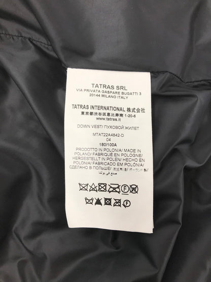 【中古品】【メンズ】 TATRAS タトラス MTAT22A4842-D POSEIDONE DOWN VEST ポセイドーネ ダウン ベスト 141-260803-ty-04-tagh サイズ：4 カラー：ブラック 万代Net店