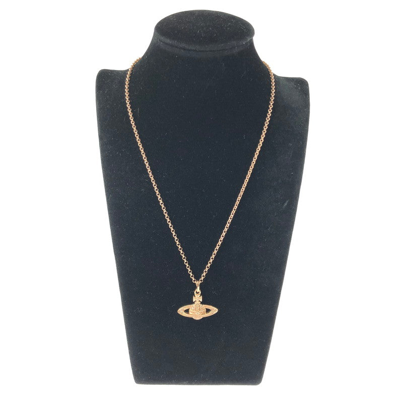 【中古品】【メンズ】 VIVIENNE WEST WOOD ヴィヴィアン ウエスト ウッド MINI BAS RELIEF PENDANT NECKLACE PINK GOLD SILK 8050568221876 182-260801-rt-07-tagh カラー：ピンクゴールド 万代Net店