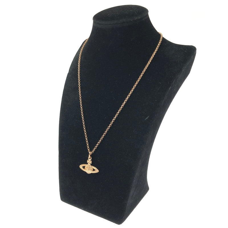 【中古品】【メンズ】 VIVIENNE WEST WOOD ヴィヴィアン ウエスト ウッド MINI BAS RELIEF PENDANT NECKLACE PINK GOLD SILK 8050568221876 182-260801-rt-07-tagh カラー：ピンクゴールド 万代Net店