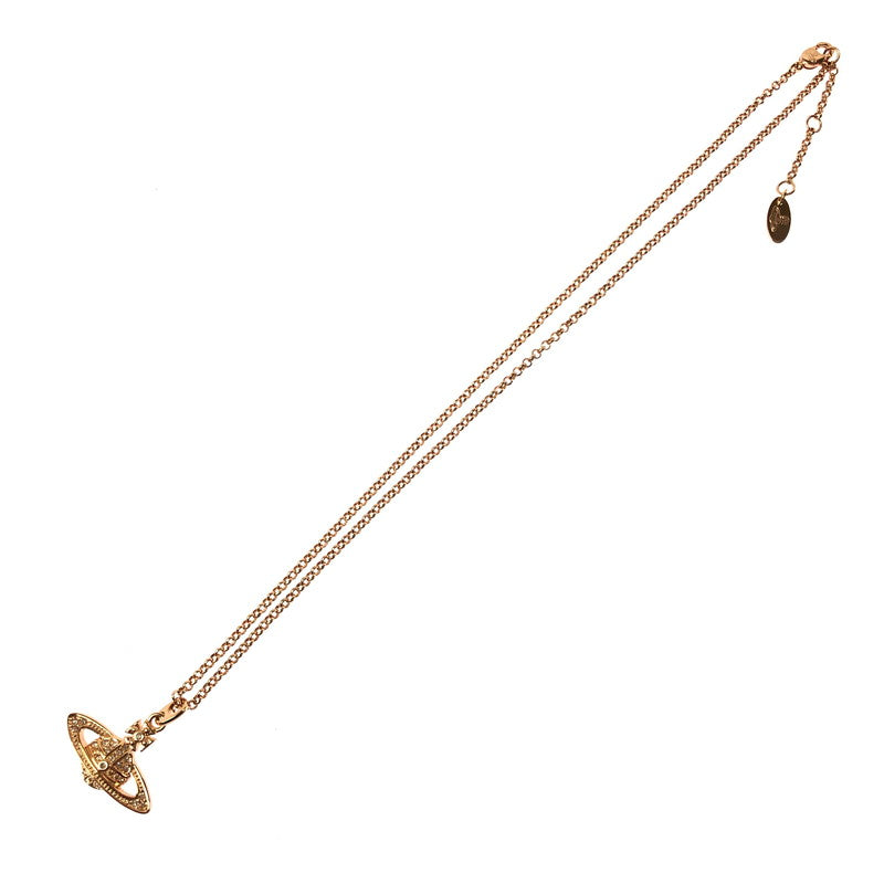 【中古品】【メンズ】 VIVIENNE WEST WOOD ヴィヴィアン ウエスト ウッド MINI BAS RELIEF PENDANT NECKLACE PINK GOLD SILK 8050568221876 182-260801-rt-07-tagh カラー：ピンクゴールド 万代Net店