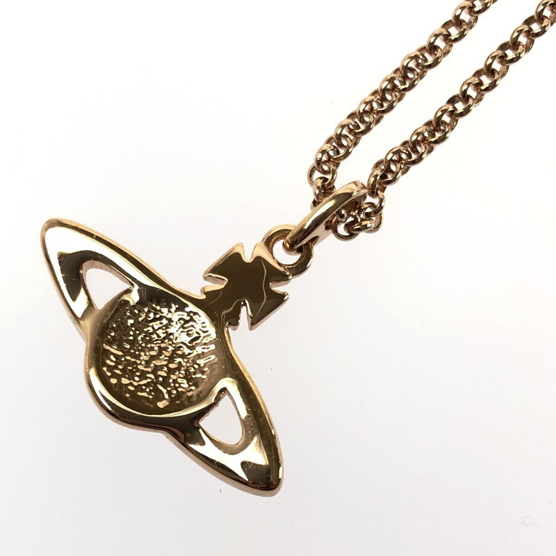 【中古品】【メンズ】 VIVIENNE WEST WOOD ヴィヴィアン ウエスト ウッド MINI BAS RELIEF PENDANT NECKLACE PINK GOLD SILK 8050568221876 182-260801-rt-07-tagh カラー：ピンクゴールド 万代Net店