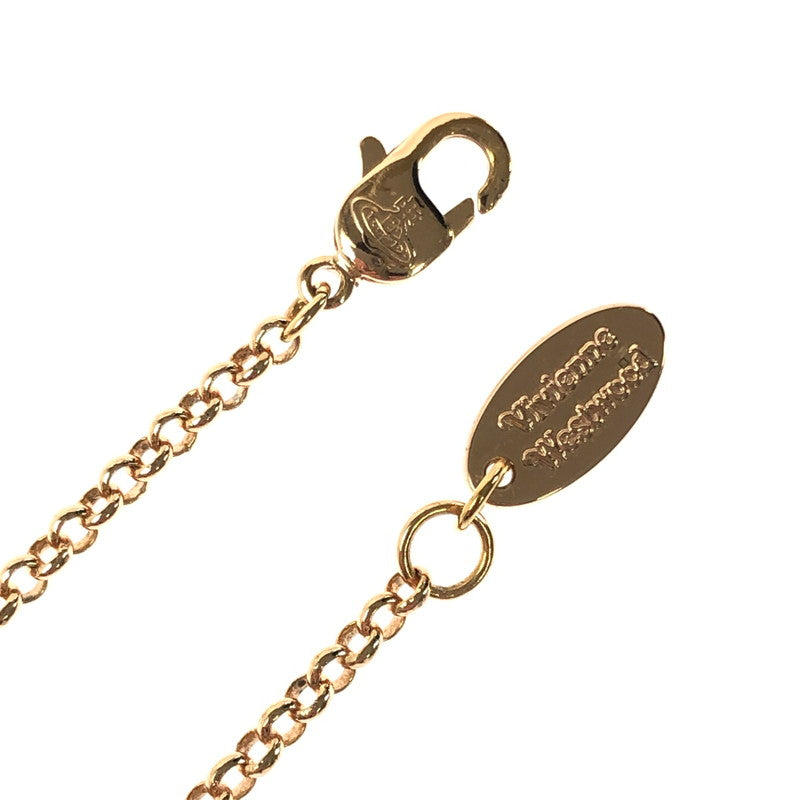 【中古品】【メンズ】 VIVIENNE WEST WOOD ヴィヴィアン ウエスト ウッド MINI BAS RELIEF PENDANT NECKLACE PINK GOLD SILK 8050568221876 182-260801-rt-07-tagh カラー：ピンクゴールド 万代Net店