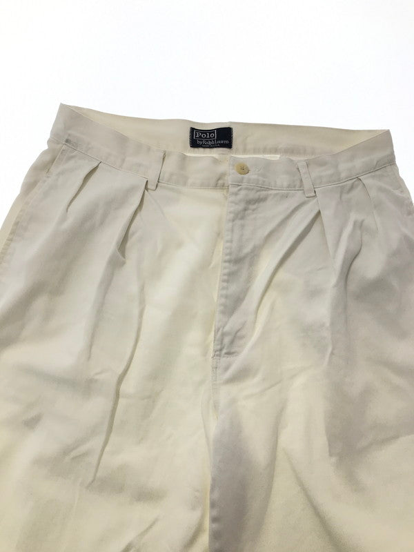 【中古品】【メンズ】 POLO BY RALPH LAUREN ポロ バイ ラルフローレン 90'S POLO CHINO 1990年代 USA製 ポロチノ 157-260803-ty-07-tagh サイズ：W32×L34 カラー：ホワイト 万代Net店