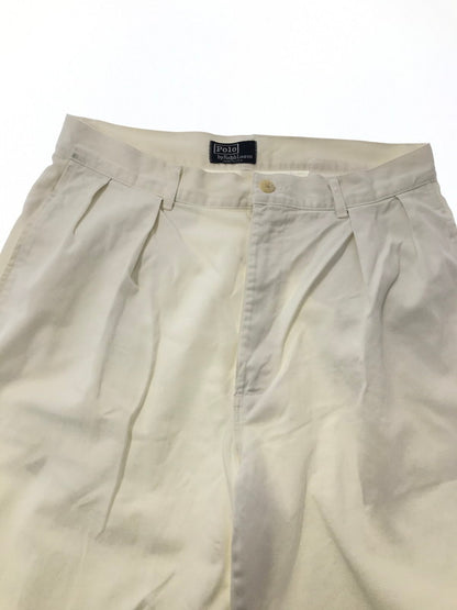 【中古品】【メンズ】 POLO BY RALPH LAUREN ポロ バイ ラルフローレン 90'S POLO CHINO 1990年代 USA製 ポロチノ 157-260803-ty-07-tagh サイズ：W32×L34 カラー：ホワイト 万代Net店