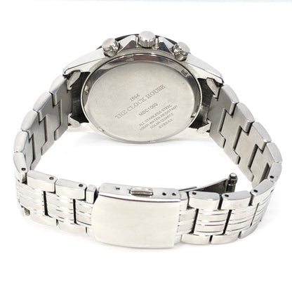 【中古品】【メンズ】 THE CLOCK HOUSE ザ･クロックハウス CHRONOGRAPH SOLAR WATCH MBC1003 クロノグラフ ソーラー 腕時計 197-261030-rt-25-tagh カラー：シルバー/ホワイト 万代Net店