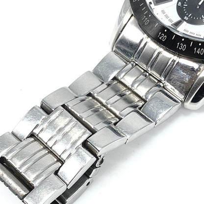 【中古品】【メンズ】 THE CLOCK HOUSE ザ･クロックハウス CHRONOGRAPH SOLAR WATCH MBC1003 クロノグラフ ソーラー 腕時計 197-261030-rt-25-tagh カラー：シルバー/ホワイト 万代Net店