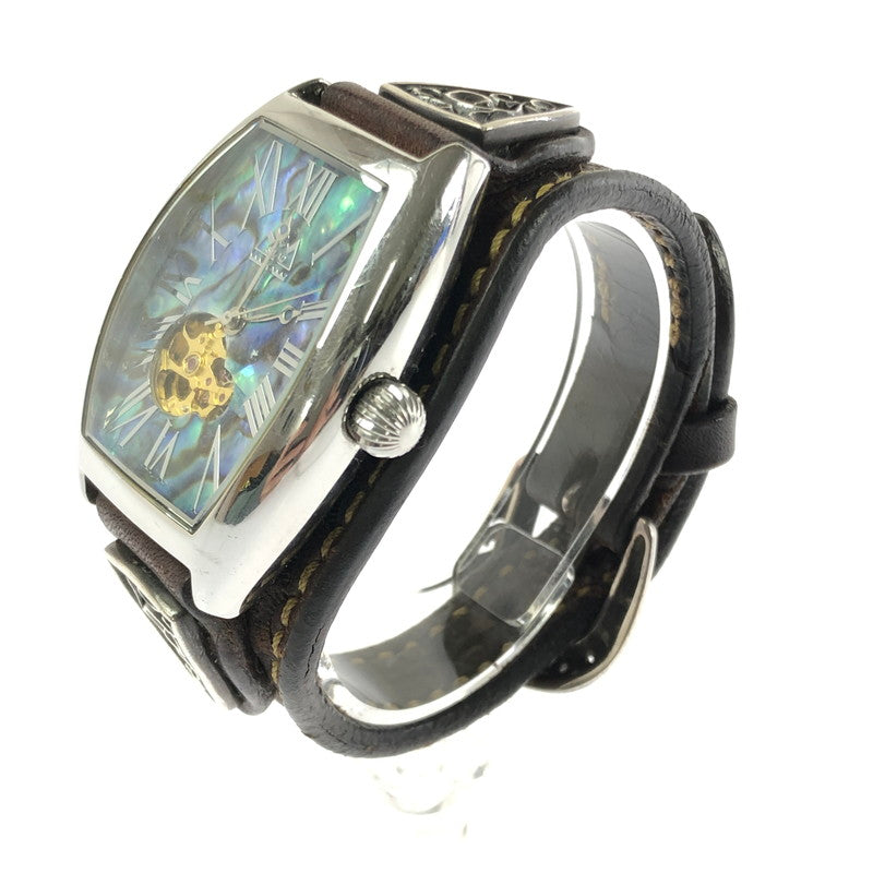 【中古品】【メンズ】 SAAD サード SHEL AUTOMATIC WATCH シェル オートマチック 腕時計 時計 197-260801-rt-03-tagh カラー：ブラウン 万代Net店