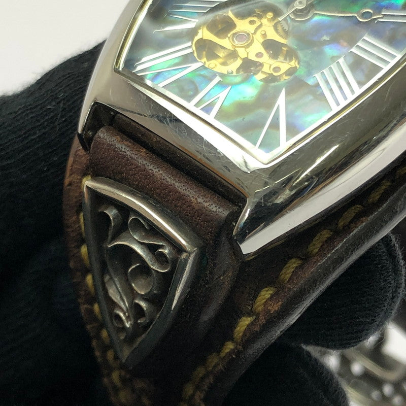 【中古品】【メンズ】 SAAD サード SHEL AUTOMATIC WATCH シェル オートマチック 腕時計 時計 197-260801-rt-03-tagh カラー：ブラウン 万代Net店