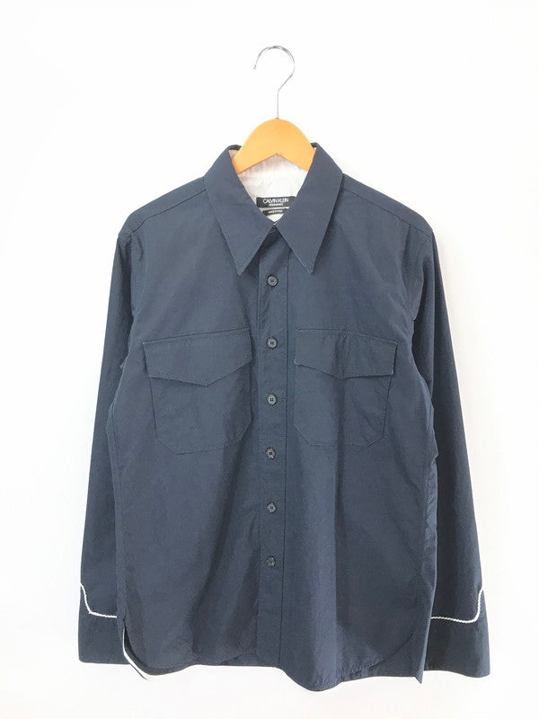 【中古品】【メンズ】 CALVIN KLEIN WESTERN SHIRT 205W39NYC RAF期 ウエスタン シャツ 長袖シャツ トップス 141-260803-ki-09-tagh サイズ：US38 カラー：ネイビー 万代Net店