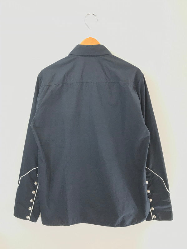 【中古品】【メンズ】 CALVIN KLEIN WESTERN SHIRT 205W39NYC RAF期 ウエスタン シャツ 長袖シャツ トップス 141-260803-ki-09-tagh サイズ：US38 カラー：ネイビー 万代Net店