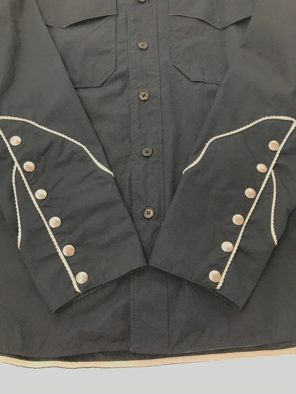 【中古品】【メンズ】 CALVIN KLEIN WESTERN SHIRT 205W39NYC RAF期 ウエスタン シャツ 長袖シャツ トップス 141-260803-ki-09-tagh サイズ：US38 カラー：ネイビー 万代Net店