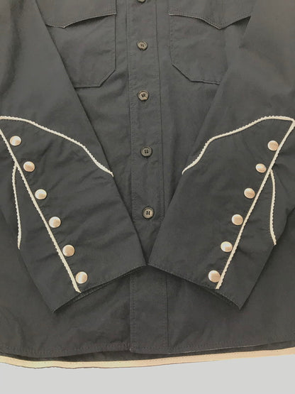 【中古品】【メンズ】 CALVIN KLEIN WESTERN SHIRT 205W39NYC RAF期 ウエスタン シャツ 長袖シャツ トップス 141-260803-ki-09-tagh サイズ：US38 カラー：ネイビー 万代Net店