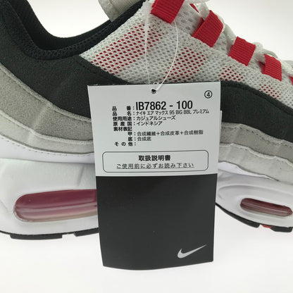 【中古美品】【メンズ】 NIKE ナイキ AIR MAX 95 BIG BUBBLE PRM COMET IB7862-100 エア マックス スニーカー 靴 160-260730-rt-15-tagh サイズ：27cm US9 カラー：ホワイト/レッド 万代Net店