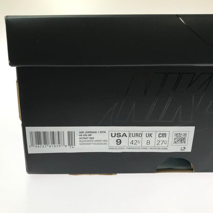 【中古美品】【メンズ】 NIKE ナイキ × FRAGMENT DESIGN フラグメント デザイン × UNION ユニオン AIR JORDAN 1 HIGH OG BLACK VARSITY RED IO7847-002 靴 160-260730-rt-11-tagh サイズ：27cm US9 カラー：BLACK/WHITE-VARSITYRED 万代Net店