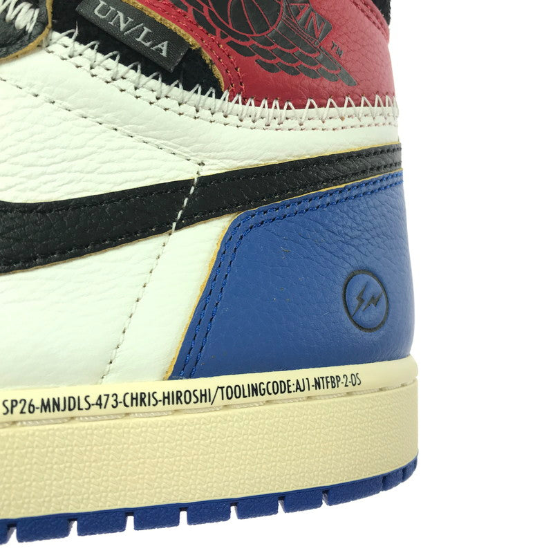 【中古美品】【メンズ】 NIKE ナイキ × FRAGMENT DESIGN フラグメント デザイン × UNION ユニオン AIR JORDAN 1 HIGH OG BLACK VARSITY RED IO7847-002 靴 160-260730-rt-11-tagh サイズ：27cm US9 カラー：BLACK/WHITE-VARSITYRED 万代Net店