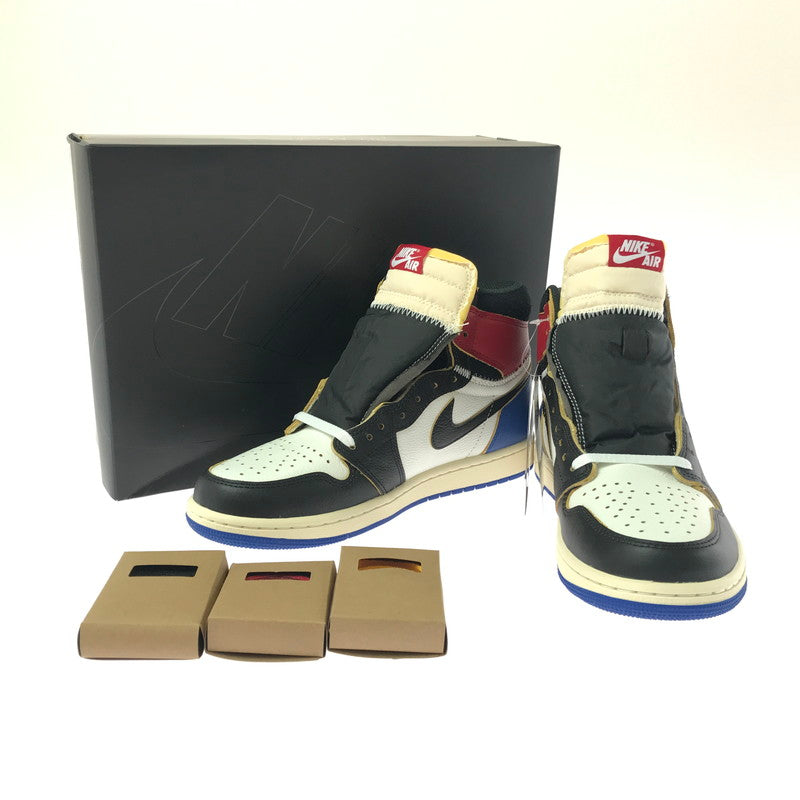 【中古美品】【メンズ】 NIKE ナイキ × FRAGMENT DESIGN フラグメント デザイン × UNION ユニオン AIR JORDAN 1 HIGH OG BLACK VARSITY RED IO7847-002 靴 160-260730-rt-11-tagh サイズ：27cm US9 カラー：BLACK/WHITE-VARSITYRED 万代Net店