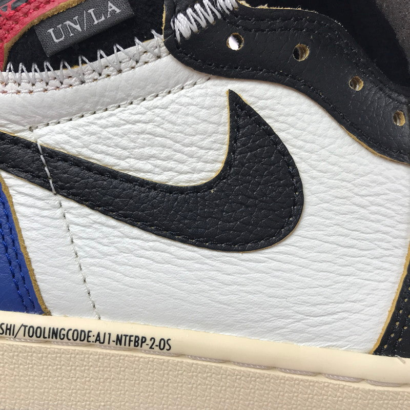 【中古美品】【メンズ】 NIKE ナイキ × FRAGMENT DESIGN フラグメント デザイン × UNION ユニオン AIR JORDAN 1 HIGH OG BLACK VARSITY RED IO7847-002 靴 160-260730-rt-11-tagh サイズ：27cm US9 カラー：BLACK/WHITE-VARSITYRED 万代Net店