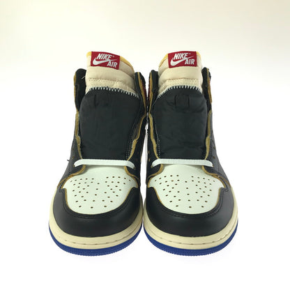 【中古美品】【メンズ】 NIKE ナイキ × FRAGMENT DESIGN フラグメント デザイン × UNION ユニオン AIR JORDAN 1 HIGH OG BLACK VARSITY RED IO7847-002 靴 160-260730-rt-11-tagh サイズ：27cm US9 カラー：BLACK/WHITE-VARSITYRED 万代Net店
