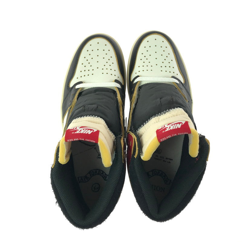 【中古美品】【メンズ】 NIKE ナイキ × FRAGMENT DESIGN フラグメント デザイン × UNION ユニオン AIR JORDAN 1 HIGH OG BLACK VARSITY RED IO7847-002 靴 160-260730-rt-11-tagh サイズ：27cm US9 カラー：BLACK/WHITE-VARSITYRED 万代Net店
