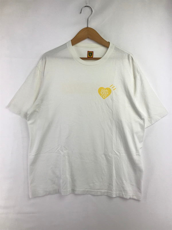 【現状渡し品】【メンズ】 GIRLS DON'T CRY ガールズ ドント クライ × HUMAN MADE ヒューマン メイド MIMOSA DAILY SHORT SLEEVE TEE ミモサ ダイアリー Tシャツ 142-260726-rt-04-tagh サイズ：XL カラー：ホワイト 万代Net店