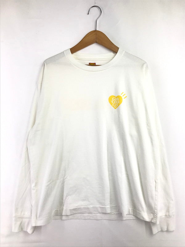 【中古品】【メンズ】 GIRLS DON'T CRY ガールズ ドント クライ × HUMAN MADE ヒューマン メイド MIMOSA DAILY LONG SLEEVE TEE ミモサ ロングスリーブ Tシャツ 142-260726-rt-03-tagh サイズ：XL カラー：ホワイト 万代Net店