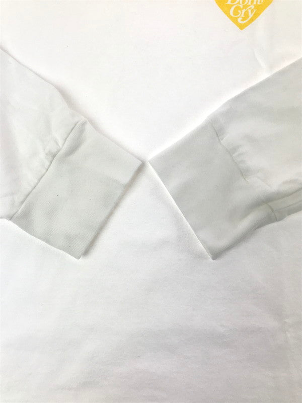 【中古品】【メンズ】 GIRLS DON'T CRY ガールズ ドント クライ × HUMAN MADE ヒューマン メイド MIMOSA DAILY LONG SLEEVE TEE ミモサ ロングスリーブ Tシャツ 142-260726-rt-03-tagh サイズ：XL カラー：ホワイト 万代Net店