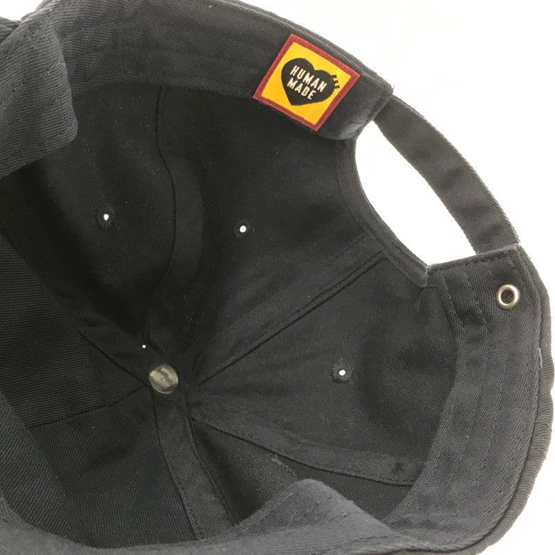 【中古品】【メンズ】 HUMAN MADE ヒューマンメイド × GIRLS DON'T CRY ガールズドントクライ LOGO 6 PANEL CAP ロゴ 6パネルキャップ 帽子 188-260802-hi-11-tagh サイズ：F カラー：ネイビー 万代Net店