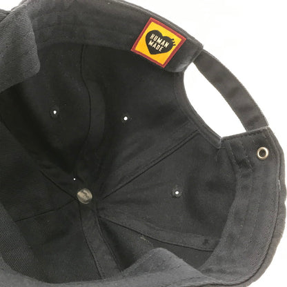 【中古品】【メンズ】 HUMAN MADE ヒューマンメイド × GIRLS DON'T CRY ガールズドントクライ LOGO 6 PANEL CAP ロゴ 6パネルキャップ 帽子 188-260802-hi-11-tagh サイズ：F カラー：ネイビー 万代Net店