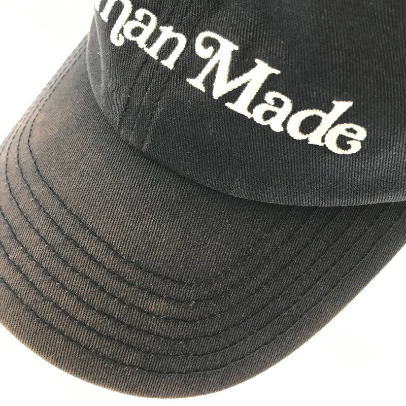 【中古品】【メンズ】 HUMAN MADE ヒューマンメイド × GIRLS DON'T CRY ガールズドントクライ LOGO 6 PANEL CAP ロゴ 6パネルキャップ 帽子 188-260802-hi-11-tagh サイズ：F カラー：ネイビー 万代Net店