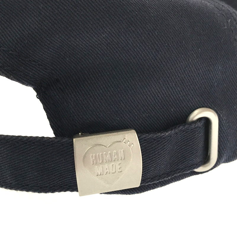 【中古品】【メンズ】 HUMAN MADE ヒューマンメイド × GIRLS DON'T CRY ガールズドントクライ LOGO 6 PANEL CAP ロゴ 6パネルキャップ 帽子 188-260802-hi-11-tagh サイズ：F カラー：ネイビー 万代Net店