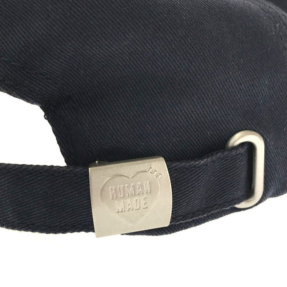 【中古品】【メンズ】 HUMAN MADE ヒューマンメイド × GIRLS DON'T CRY ガールズドントクライ LOGO 6 PANEL CAP ロゴ 6パネルキャップ 帽子 188-260802-hi-11-tagh サイズ：F カラー：ネイビー 万代Net店