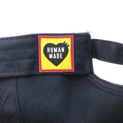 【中古品】【メンズ】 HUMAN MADE ヒューマンメイド × GIRLS DON'T CRY ガールズドントクライ LOGO 6 PANEL CAP ロゴ 6パネルキャップ 帽子 188-260802-hi-11-tagh サイズ：F カラー：ネイビー 万代Net店