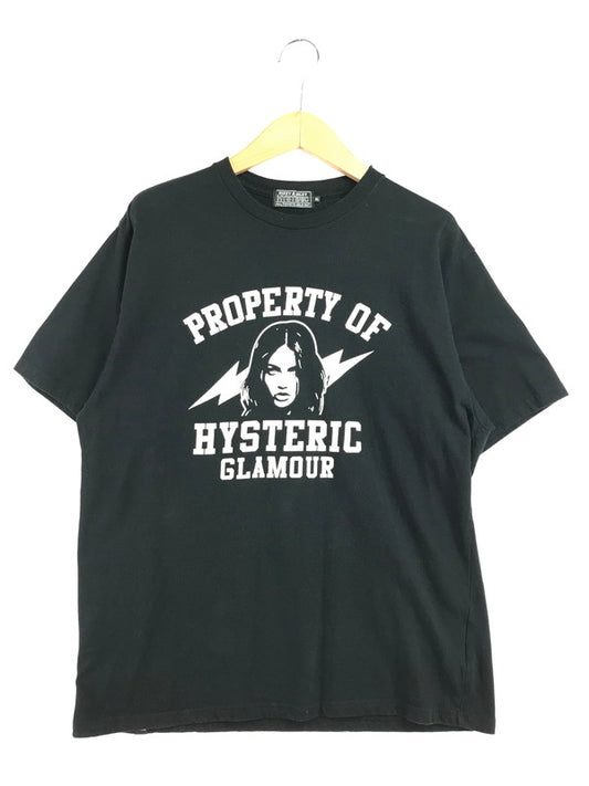 【中古品】【メンズ】 HYSTERIC GLAMOUR ヒステリックグラマー PROPERTY OF HYSTERIC TEE 02261CT62 ショートスリーブ Tシャツ トップス 140-260726-rt-01-tagh サイズ：XL カラー：ブラック 万代Net店
