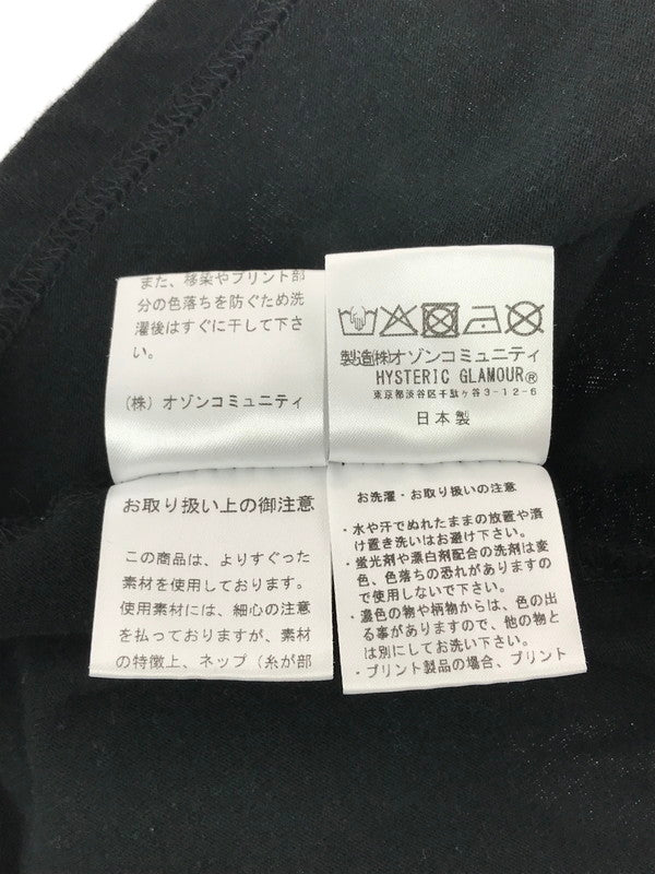 【中古品】【メンズ】 HYSTERIC GLAMOUR ヒステリックグラマー PROPERTY OF HYSTERIC TEE 02261CT62 ショートスリーブ Tシャツ トップス 140-260726-rt-01-tagh サイズ：XL カラー：ブラック 万代Net店
