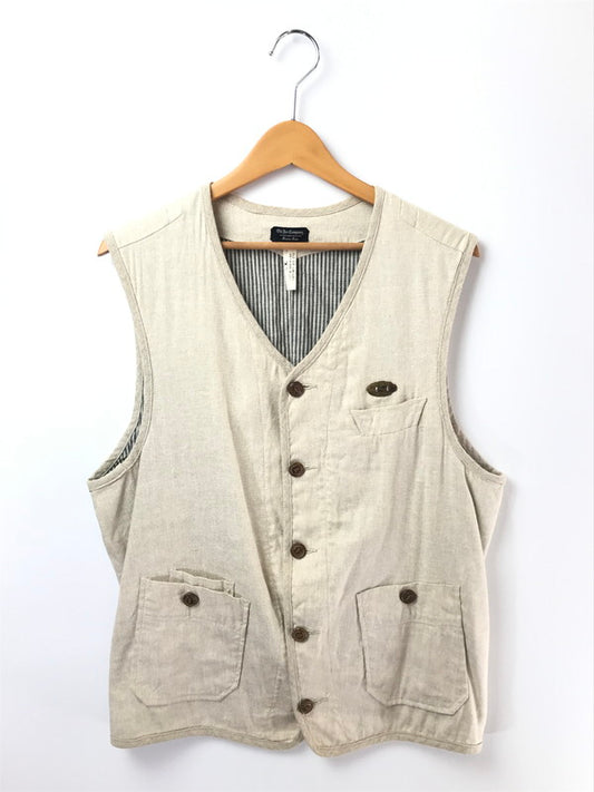 【中古品】【メンズ】 OLD JOE オールド ジョー LINEN SILK VEST リネン シルク ベスト トップス 145-260819-rt-33-tag サイズ：40 カラー：ベージュ 万代Net店