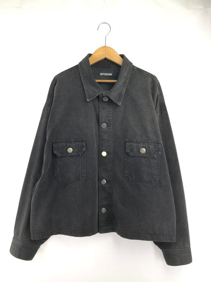 【中古品】【メンズ】 INTODUSK イントゥダスク TRUCKER DENIM JACKET BLACK トラッカー デニム ジャケット Gジャン ライトアウター 141-260726-rt-25-tagh サイズ：M カラー：ブラック 万代Net店