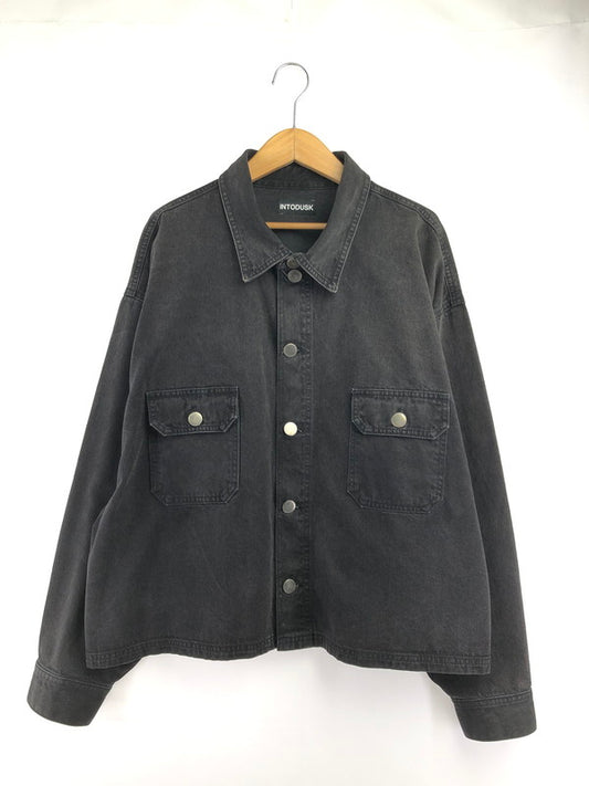 【中古品】【メンズ】 INTODUSK イントゥダスク TRUCKER DENIM JACKET BLACK トラッカー デニム ジャケット Gジャン ライトアウター 141-260726-rt-25-tagh サイズ：M カラー：ブラック 万代Net店