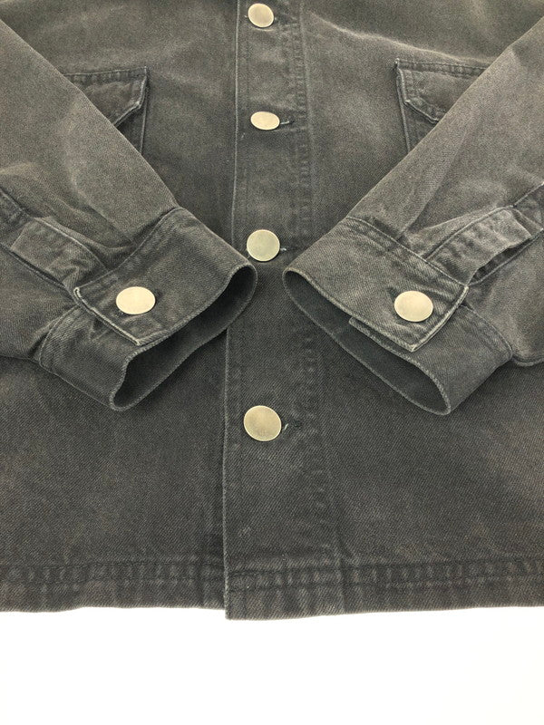 【中古品】【メンズ】 INTODUSK イントゥダスク TRUCKER DENIM JACKET BLACK トラッカー デニム ジャケット Gジャン ライトアウター 141-260726-rt-25-tagh サイズ：M カラー：ブラック 万代Net店