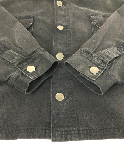 【中古品】【メンズ】 INTODUSK イントゥダスク TRUCKER DENIM JACKET BLACK トラッカー デニム ジャケット Gジャン ライトアウター 141-260726-rt-25-tagh サイズ：M カラー：ブラック 万代Net店