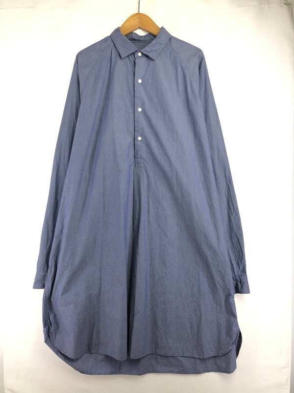 【中古品】【メンズ】 SILLAGE シラージ L/S PULLOVER LONG SHIRT LIGHT BLUE ロングスリーブ プルオーバー ロング シャツ トップス 140-260726-rt-21-tagh サイズ：F カラー：ブルー 万代Net店