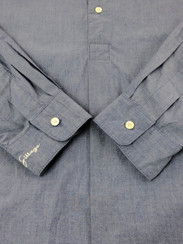 【中古品】【メンズ】 SILLAGE シラージ L/S PULLOVER LONG SHIRT LIGHT BLUE ロングスリーブ プルオーバー ロング シャツ トップス 140-260726-rt-21-tagh サイズ：F カラー：ブルー 万代Net店