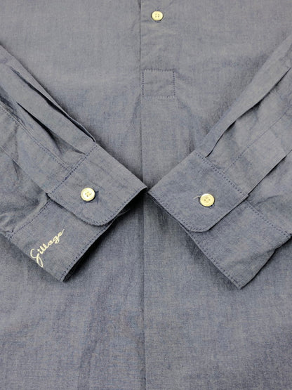 【中古品】【メンズ】 SILLAGE シラージ L/S PULLOVER LONG SHIRT LIGHT BLUE ロングスリーブ プルオーバー ロング シャツ トップス 140-260726-rt-21-tagh サイズ：F カラー：ブルー 万代Net店