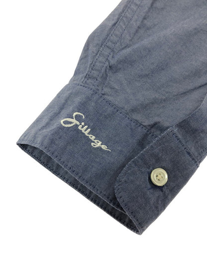 【中古品】【メンズ】 SILLAGE シラージ L/S PULLOVER LONG SHIRT LIGHT BLUE ロングスリーブ プルオーバー ロング シャツ トップス 140-260726-rt-21-tagh サイズ：F カラー：ブルー 万代Net店