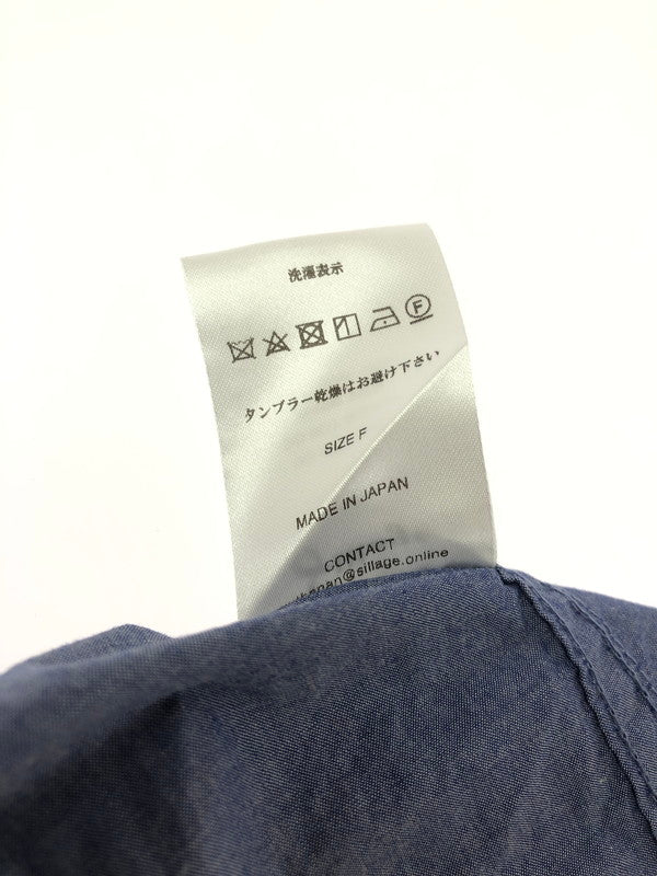 【中古品】【メンズ】 SILLAGE シラージ L/S PULLOVER LONG SHIRT LIGHT BLUE ロングスリーブ プルオーバー ロング シャツ トップス 140-260726-rt-21-tagh サイズ：F カラー：ブルー 万代Net店