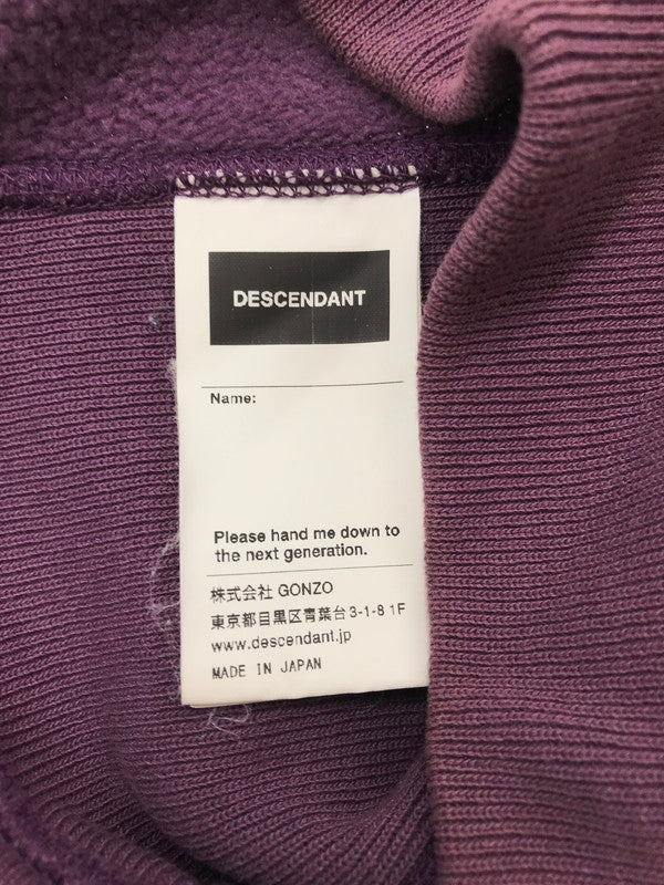 【現状渡し品】【メンズ】 DESCENDANT ディセンダント HORIZON HOODED SWEATSHIRT ホライズン フーデッド スウェット シャツ パーカー トップス 142-260726-rt-20-tagh サイズ：3 カラー：パープル 万代Net店