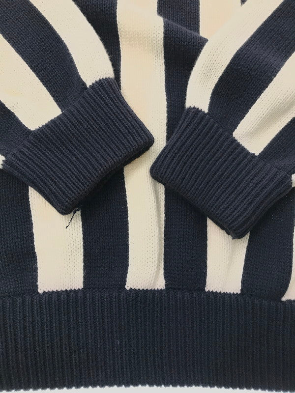 【中古品】【メンズ】 TOMMY HILFIGER トミー ヒルフィガー 90's MULTI STRIPE COTTON KNIT マルチ ストライプ コットン ニット 146-260726-rt-18-tagh サイズ：XL カラー：グリーン 万代Net店