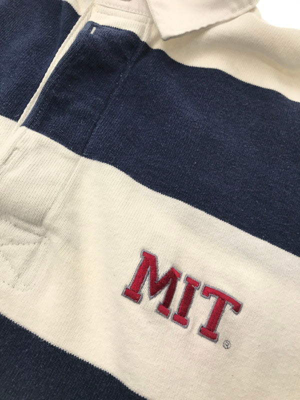 【中古品】【メンズ】 BARBARIAN バーバリアン MTE BODER RUGBY LS SHIRT WHITE NAVY ラグビー ロングスリーブ シャツ トップス 146-260726-rt-16-tagh サイズ：XL カラー：ホワイト/ネイビー 万代Net店