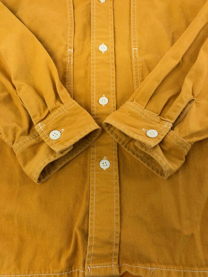 【中古品】【メンズ】 XLARGE エクストラ ラージ STITCH WORK SHIRT YELLOW 01194402 ワーク シャツ 長袖シャツ トップス 142-260726-rt-22-tagh サイズ：XL カラー：オレンジ 万代Net店