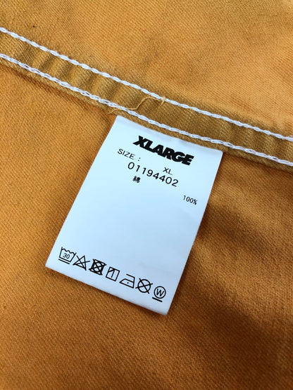 【中古品】【メンズ】 XLARGE エクストラ ラージ STITCH WORK SHIRT YELLOW 01194402 ワーク シャツ 長袖シャツ トップス 142-260726-rt-22-tagh サイズ：XL カラー：オレンジ 万代Net店